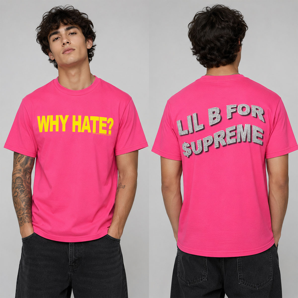 Supreme WHY HATE? Tシャツ ピンク Sサイズ 【公式通販】