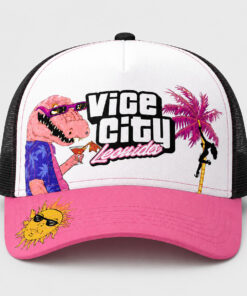 Vice City Leonida Tropical Alligator Gaming Trucker Hat 1