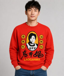 Viral Chili Crisp Red Graphic Sweater