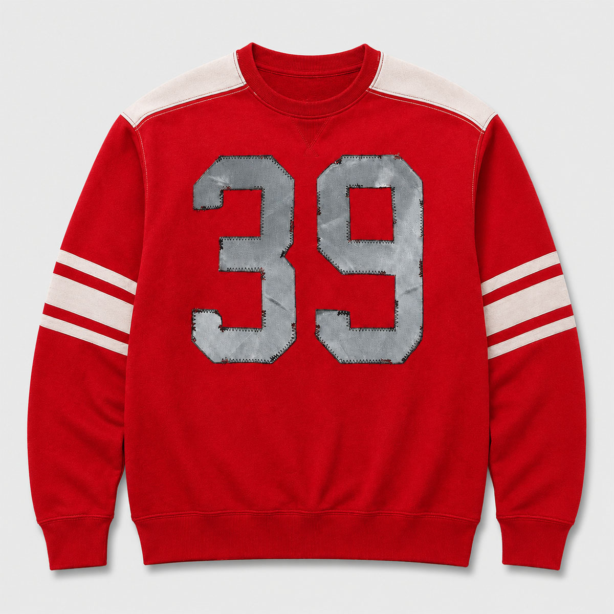 Zendaya Berlin 39 Red Varsity Sweatshirt 1 Zendaya Berlin 39 Red Varsity Sweatshirt