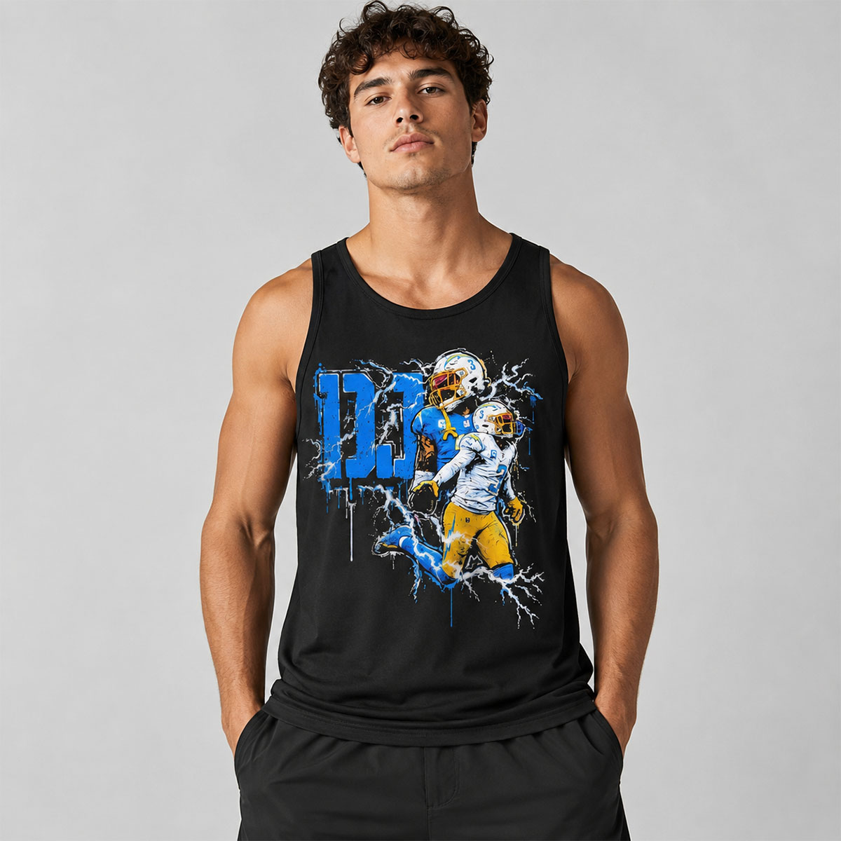 DJ Chark Jr. DJ Los Angeles Chargers Shirt 3 DJ Chark Jr. DJ Los Angeles Chargers Shirt - Image 3