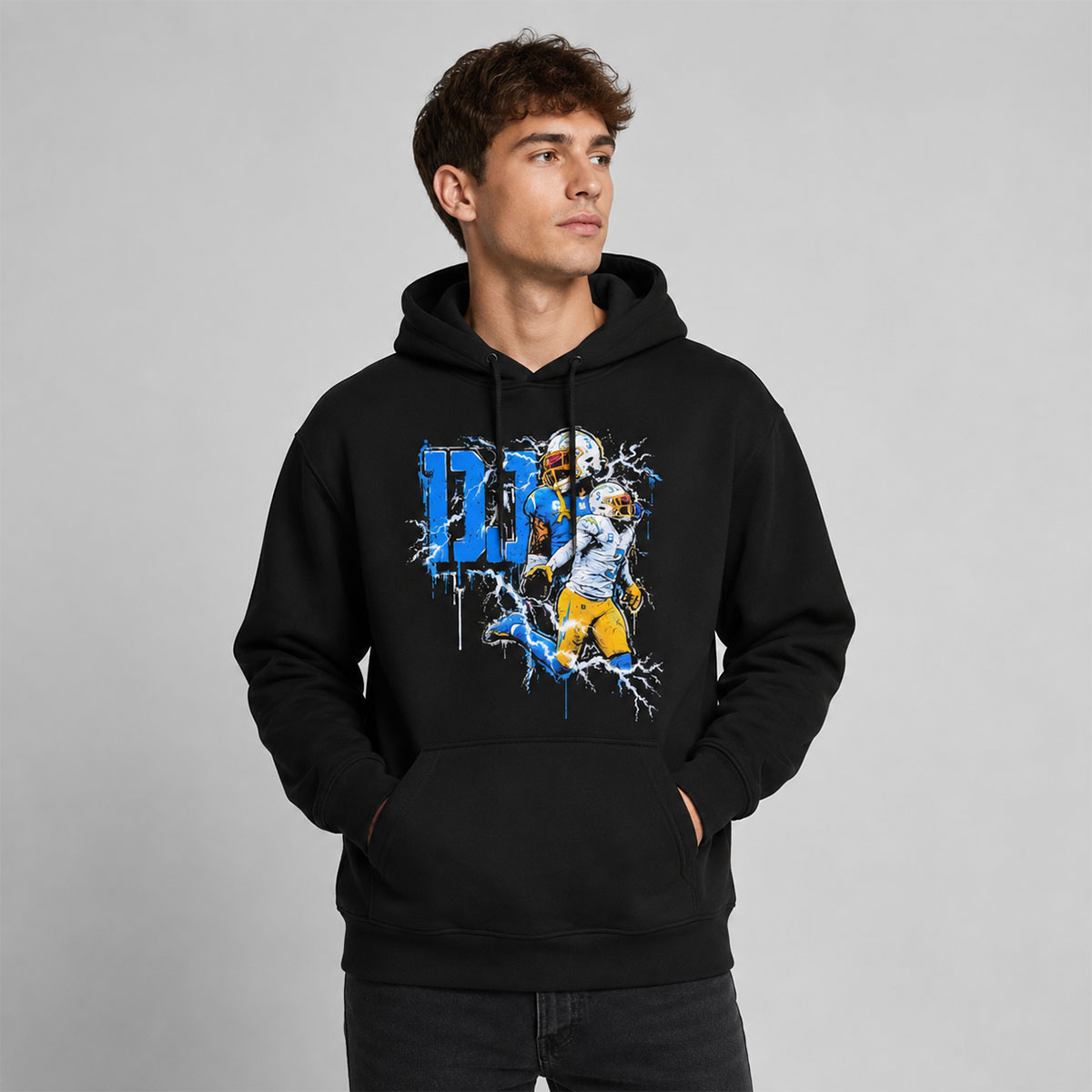 DJ Chark Jr. DJ Los Angeles Chargers Shirt 4 DJ Chark Jr. DJ Los Angeles Chargers Shirt - Image 4