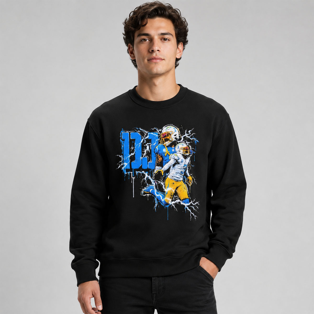 DJ Chark Jr. DJ Los Angeles Chargers Shirt 2 DJ Chark Jr. DJ Los Angeles Chargers Shirt - Image 2