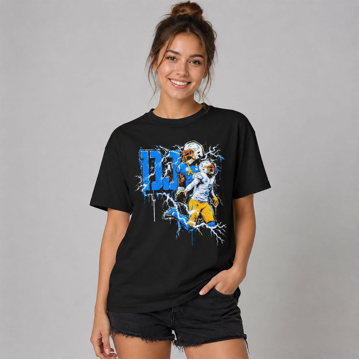 DJ Chark Jr. DJ Los Angeles Chargers Shirt 1 DJ Chark Jr. DJ Los Angeles Chargers Shirt