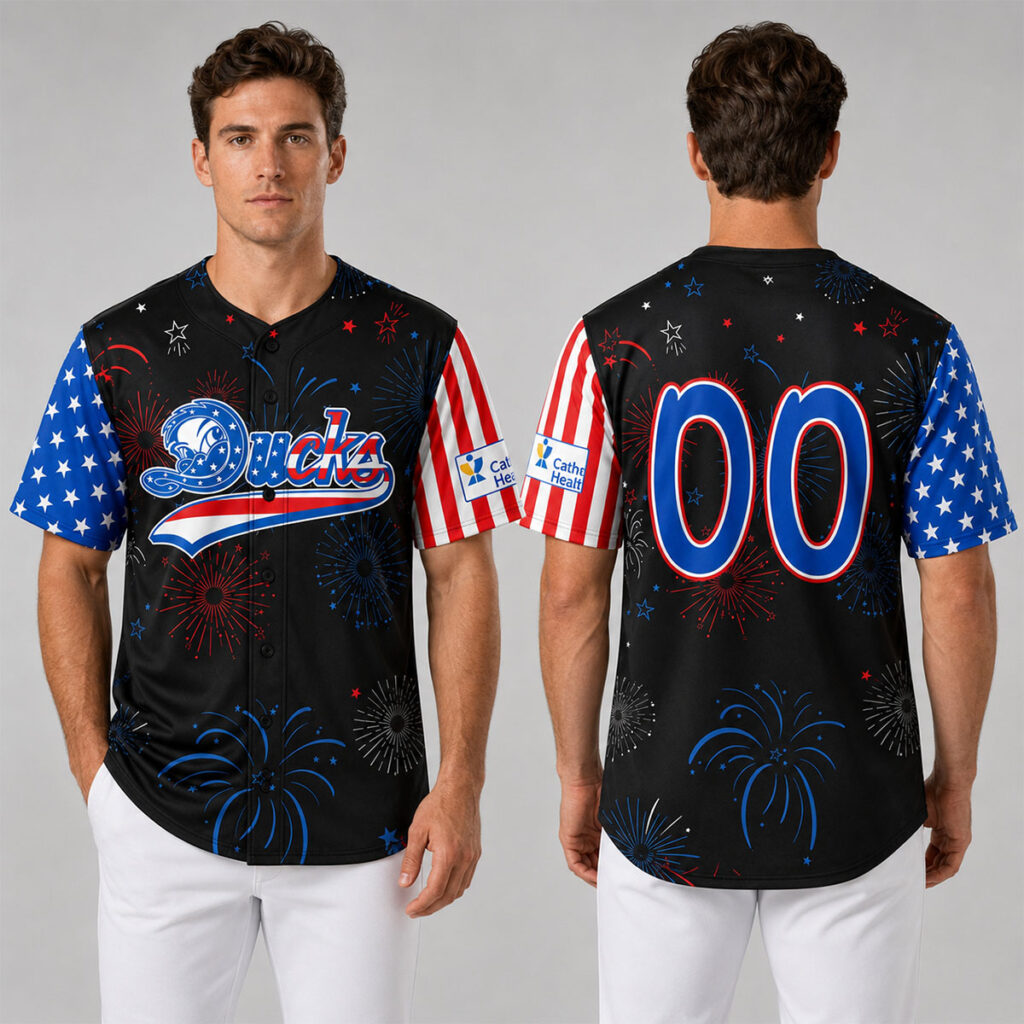 Long Island Ducks Fourth Of July Fireworks Jersey 2026 1