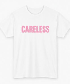 Omar Rudberg Careless Pink Text Shirt 1