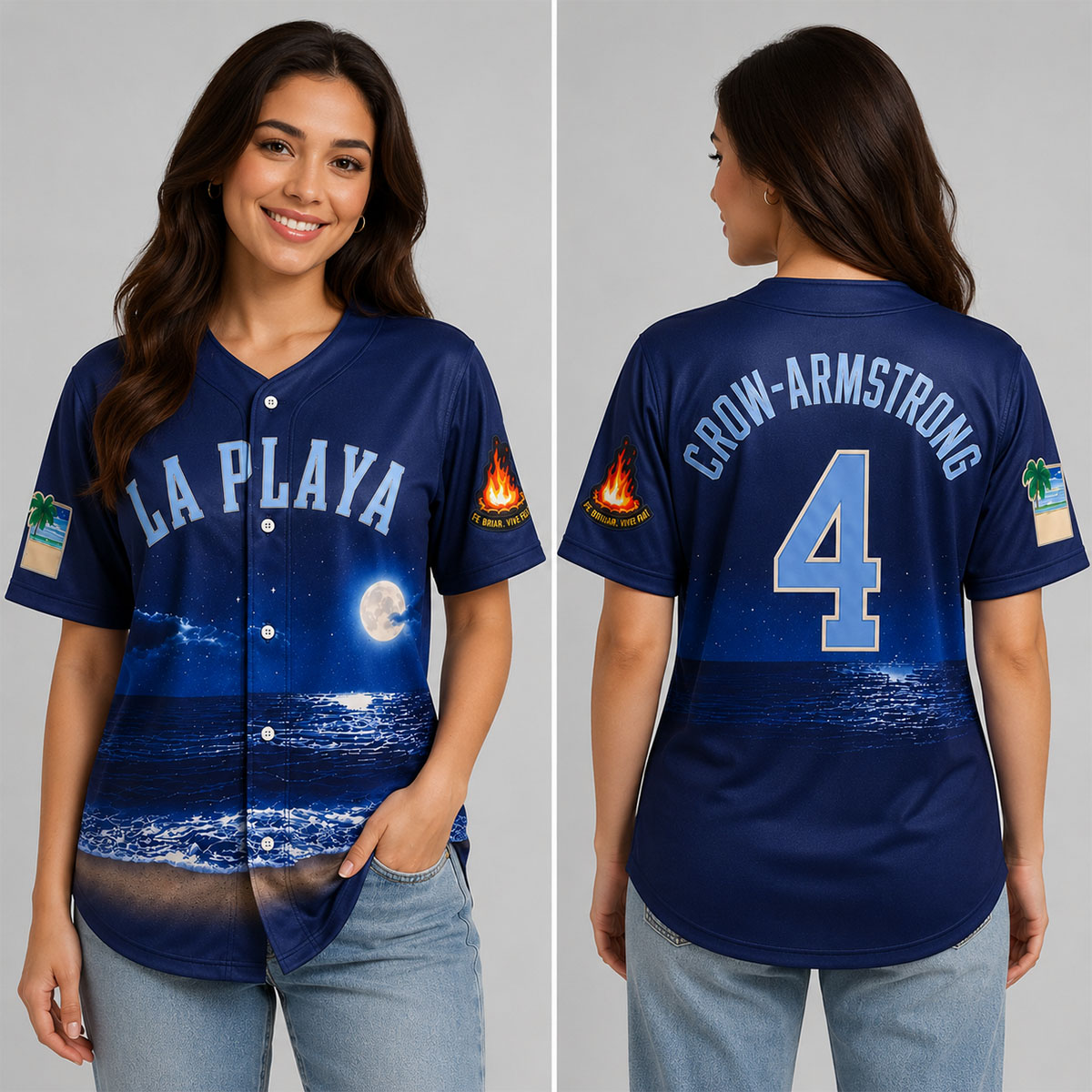 Pete Crow-Armstrong La Playa 2026 Jersey 2 Pete Crow-Armstrong La Playa 2026 Jersey - Image 2