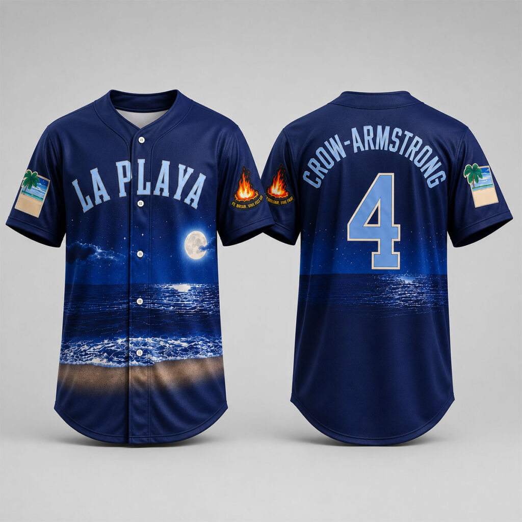 Pete Crow-Armstrong La Playa 2026 Jersey 11 Pete Crow Armstrong La Playa 2026 Jersey 3