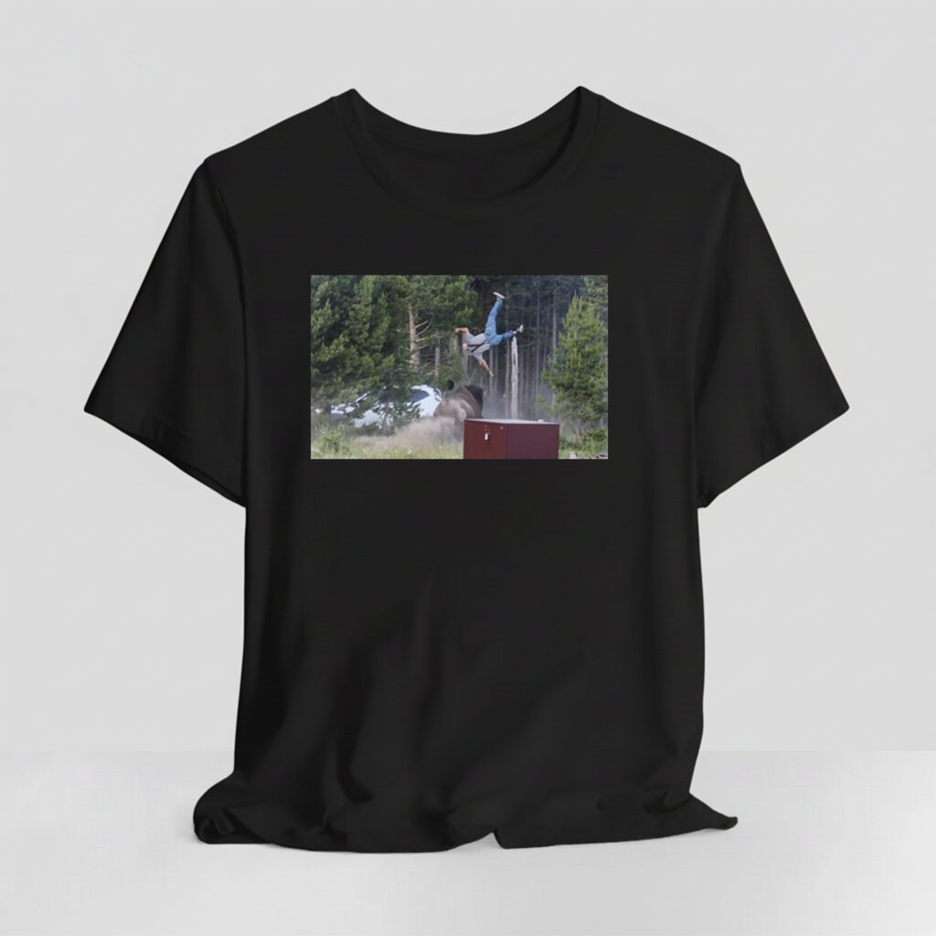 Yellowstone Visitor Flung Into The Air By Bison Shirt