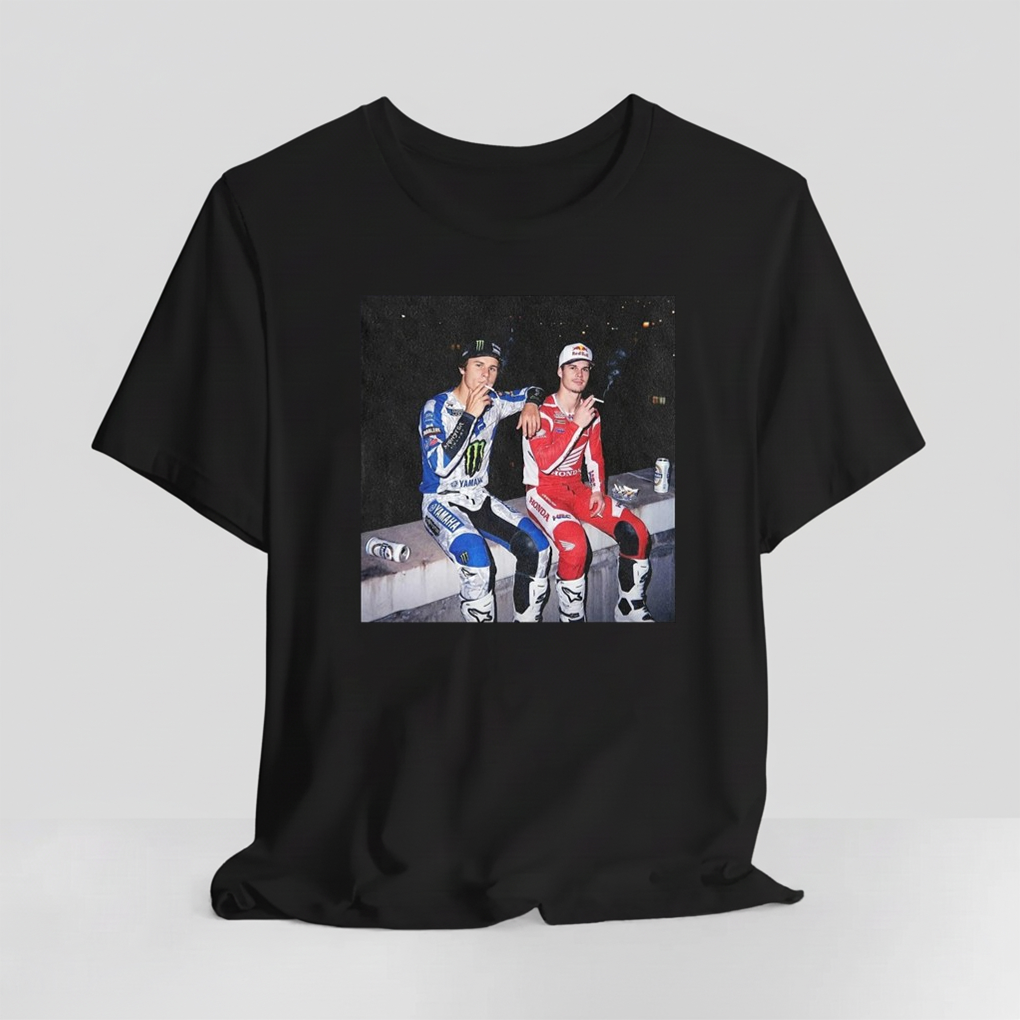 Valentino Rossi And Casey Stoner Smoking Shirt 1 Valentino Rossi And Casey Stoner Smoking Shirt