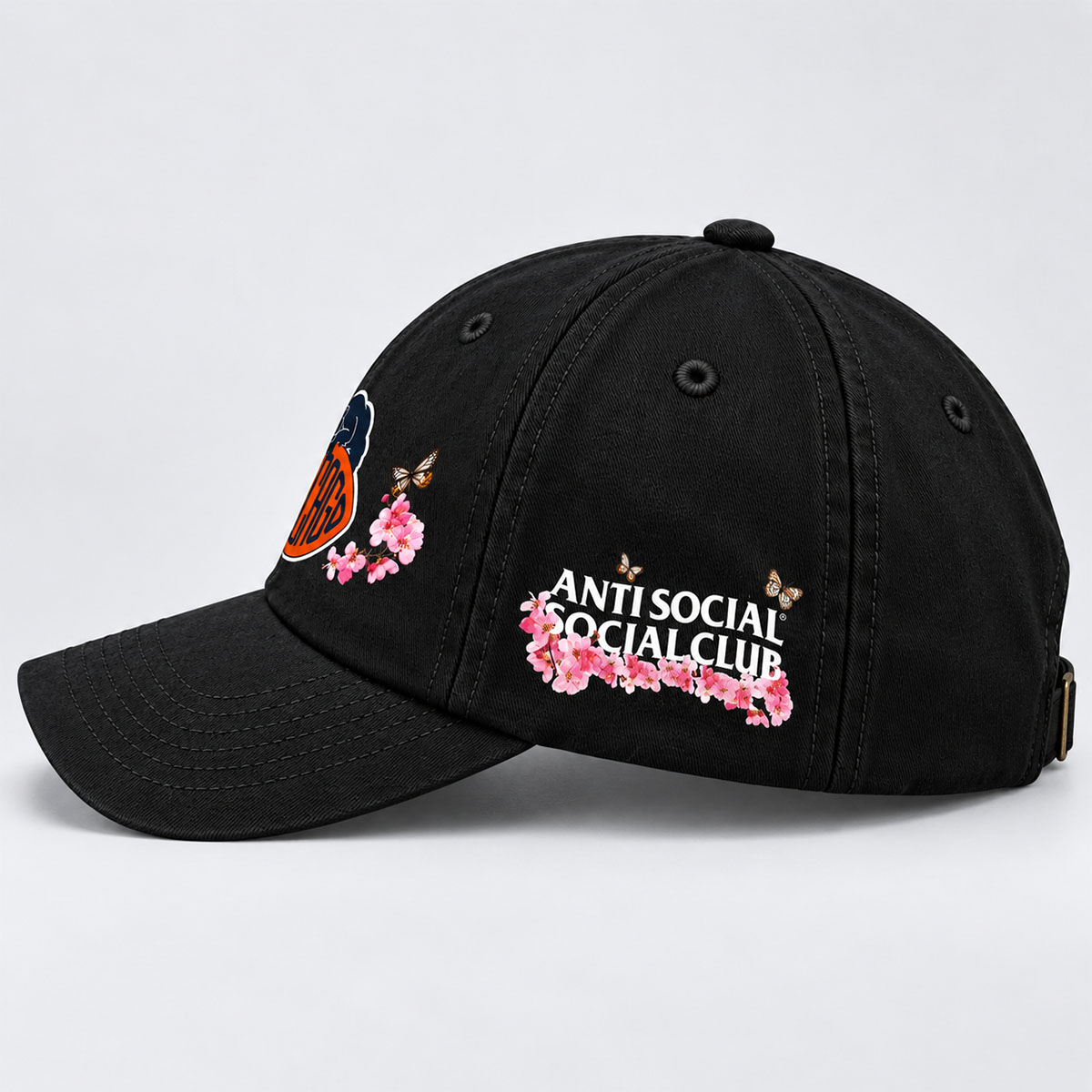 ASSC x Chicago Bears Cherry Blossom Embroidered Hat 2 ASSC x Chicago Bears Cherry Blossom Embroidered Hat - Image 2