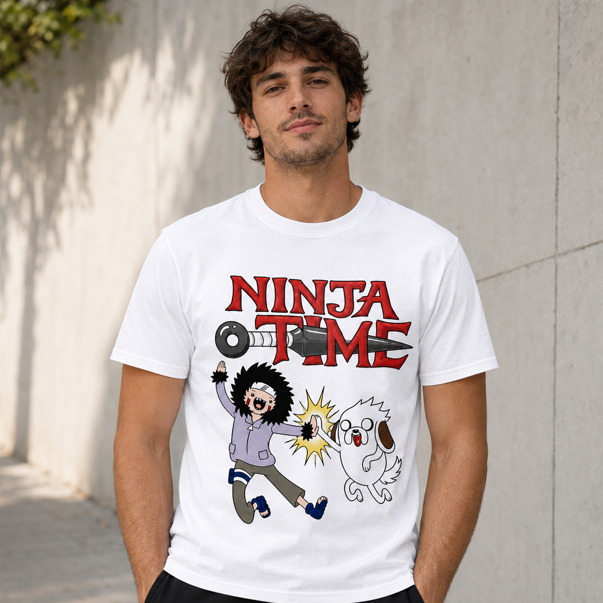 Ninja Time Kiba And Akamaru Parody Shirt 2 Ninja Time Kiba And Akamaru Parody Shirt - Image 2